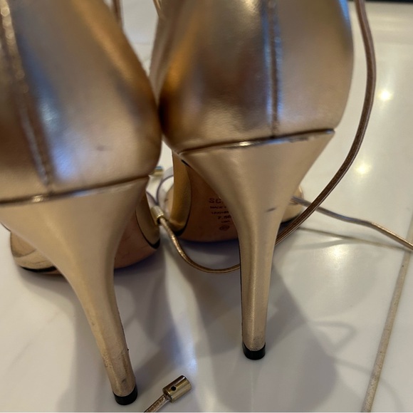 Schutz Josseana Gold and Clear Heeled Sandal - Picture 15 of 16